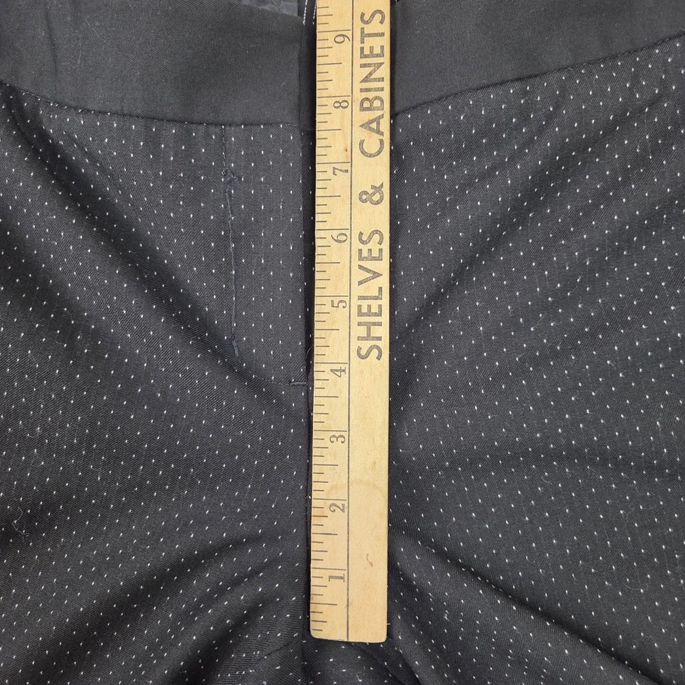 Express Dress Pants Women 10R Black Polka Dot Columnist Ankle Trousers Excellent